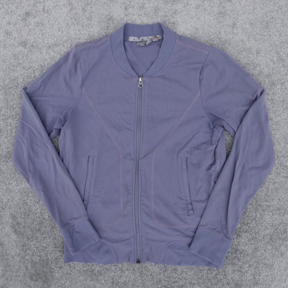 Athleta Jacket Women's S Gray Full Zip Track Athleisure Workout Yoga Active